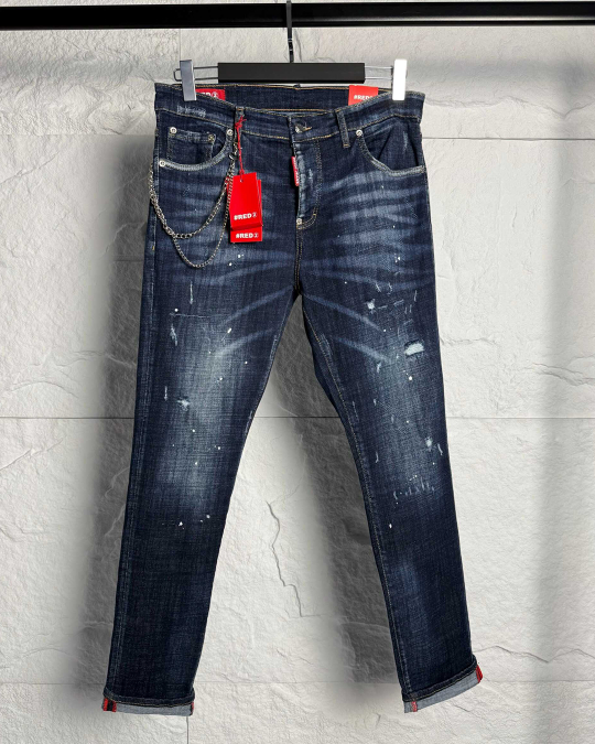 Мъжки дънки – SLIM RELAXED LUXE BLACK DENIM – RD20103 - Image 5