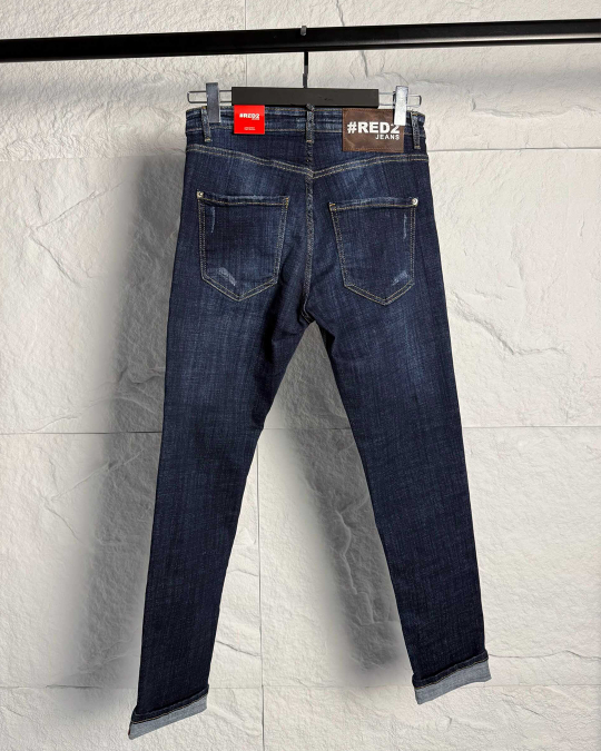 Мъжки дънки – SLIM RELAXED LUXE BLACK DENIM – RD20103 - Image 6