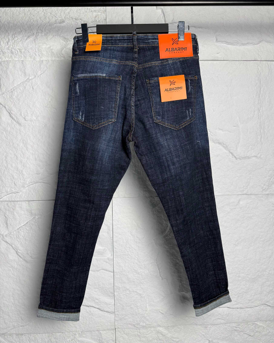 Мъжки дънки – RELAXED FIT LUXE DEEP BLUE DENIM ALB - Image 5