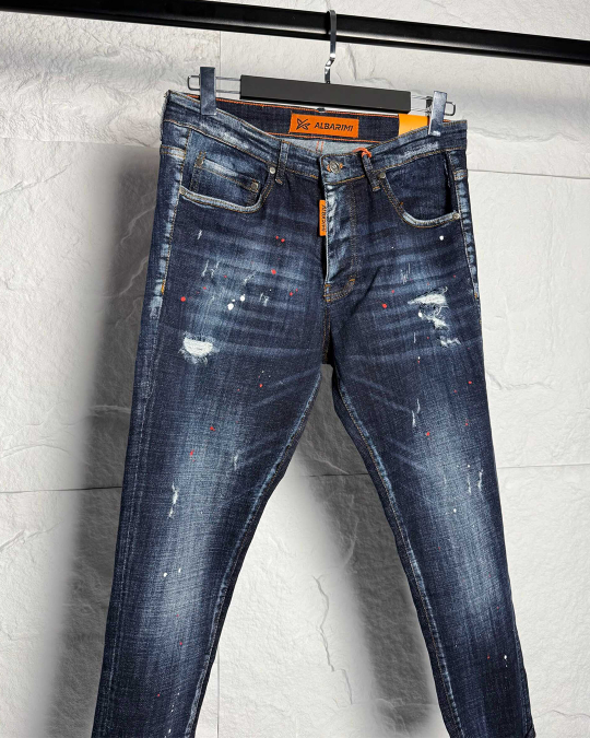 Мъжки дънки – RELAXED FIT LUXE DEEP BLUE DENIM ALB - Image 3