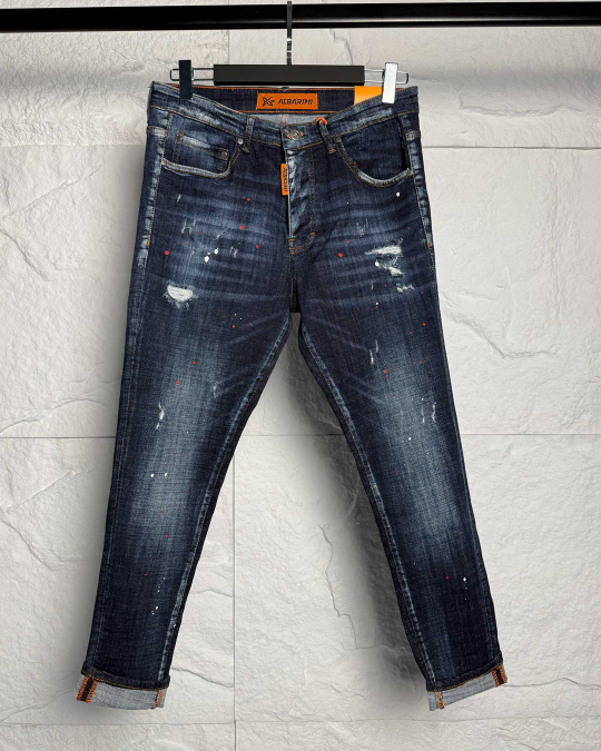 Мъжки дънки – RELAXED FIT LUXE DEEP BLUE DENIM ALB - Image 2