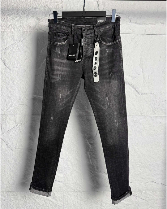 Мъжки дънки – SLIM RELAXED LUXE BLACK DENIM – RD20507
