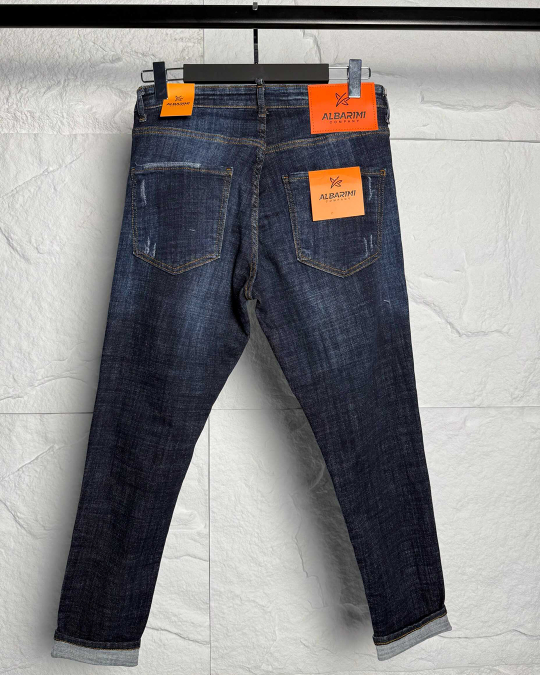 Мъжки дънки – RELAXED FIT LUXE DEEP BLUE DENIM ALB - Image 4