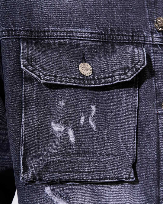 СТИЛЕН МЪЖКИ КОПЛЕКТ ОТ ДЪНКИ OVERSIZE - Image 3