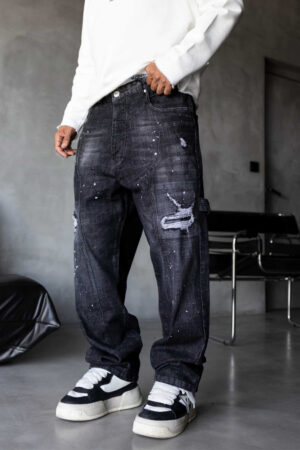 Мъжки дънки – LOOSE FIT LUXE STORM BLACK – 17277