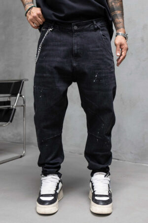 Мъжки дънки – RELAXED FIT LUXE DEEP BLACK DENIM-17385